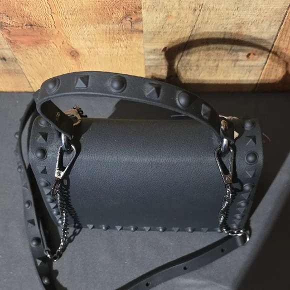 Black Studded Crossbody Bag - Picture 6 of 11